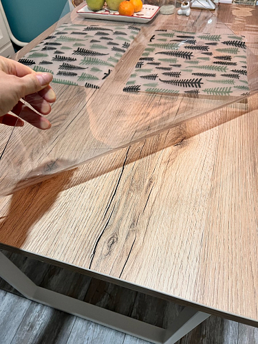 Деревянный стол Барон О 200 х 90 белая пленка шагрень / белый фото покупателя 71