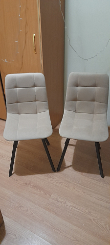 Комплект стульев Чилли 4 шт бежевый / черный фото покупателя 1184