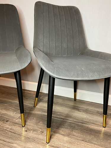 Стул на металлокаркасе Seda 1 latte / black / gold фото покупателя 66