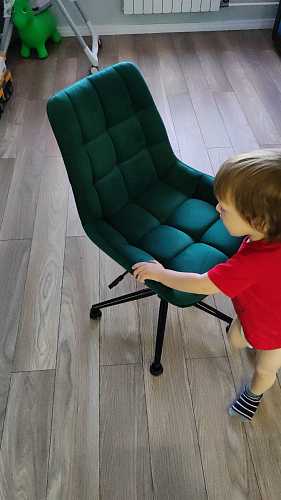 Компьютерное кресло Честер латте / черный фото покупателя 20