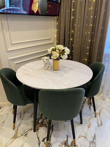 Стул на металлокаркасе Gabi 1 темно-серый / черный фото покупателя 55