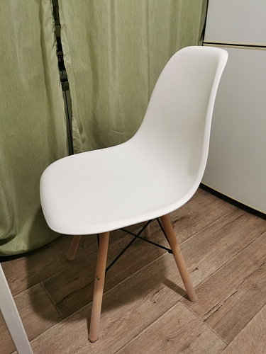 Пластиковый стул Eames PC-015 серо-голубой / дерево фото покупателя 86