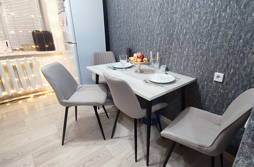 Комплект стульев Вейв 4 шт светло-серый / черный фото покупателя 301