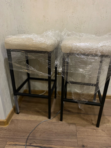 Барный стул Лофт линкольн белый / белый матовый фото покупателя 139