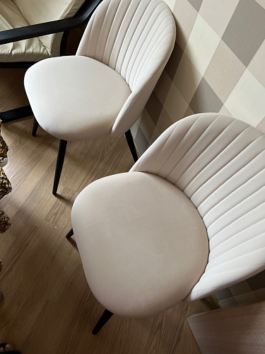 Стул на металлокаркасе Gabi green / black / silver фото покупателя 34