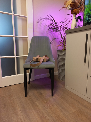 Стул на металлокаркасе Kora green / black фото покупателя 297