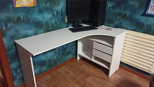 Письменный стол СПм-25 правый белый фото покупателя 10