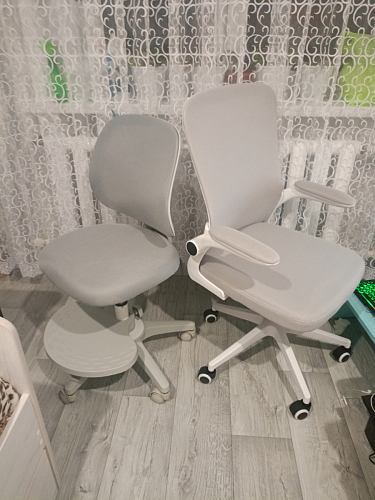 Компьютерное кресло Konfi gray / blue / white фото покупателя 108