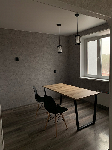 Деревянный стол Лота Лофт 140х80 черный матовый / бетон светлый фото покупателя 224