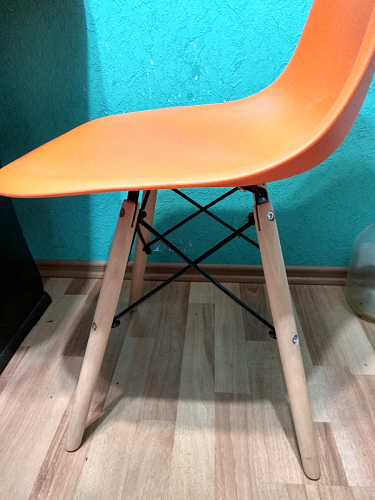 Пластиковый стул Eames PC-015 желтый фото покупателя 495