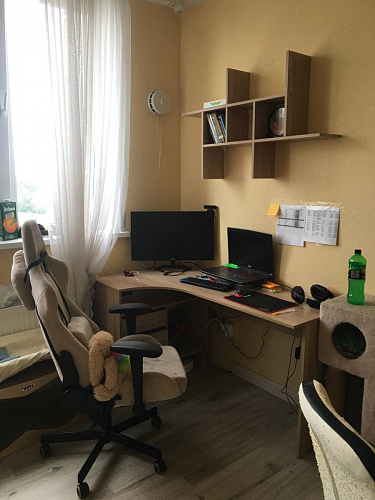 Письменный стол СПм-25 левый белый  - Уцененный экземпляр фото покупателя 35