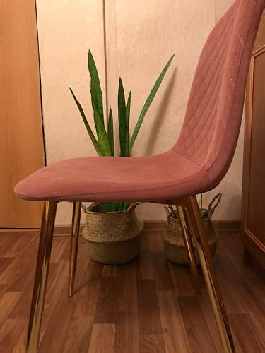 Стул на металлокаркасе Dabl 01 champagne / gold фото покупателя 180