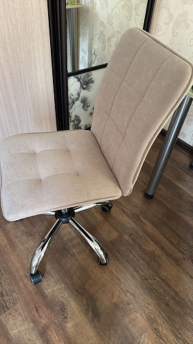 Компьютерное кресло One/Ван флок бежевый 7 фото покупателя 31