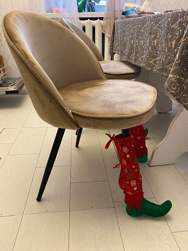 Стул на металлокаркасе Dodo blue фото покупателя 9