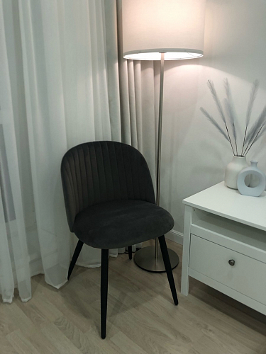 Стул на металлокаркасе Gabi gray / black фото покупателя 230