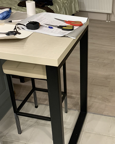 Барный стул Лофт линкольн белый / белый матовый фото покупателя 328