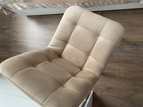 Стул на металлокаркасе Чилли бежевый / белый каркас фото покупателя 1159