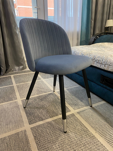 Стул на металлокаркасе Gabi 1 light purple / black фото покупателя 647