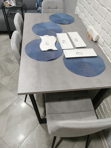 Деревянный стол Лота Лофт 120х75 белый матовый / дуб крафт золотой фото покупателя 870