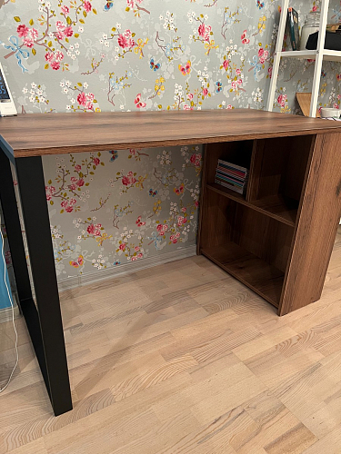 Письменный стол Битти Лофт 116х60х75 креатель / черный матовый фото покупателя 72