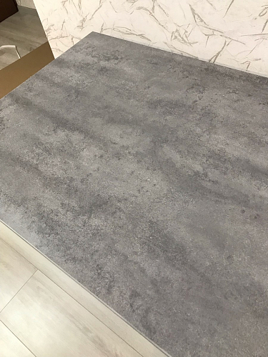 Стол Лота Лофт 120 32 мм бетон / черный матовый фото покупателя 33