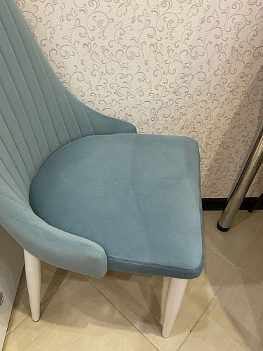 Стул на металлокаркасе Kora green / black фото покупателя 54