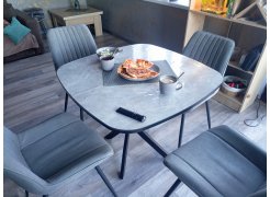 Стул на металлокаркасе Седа К крутящийся светло-серый  / белый фото покупателя 346