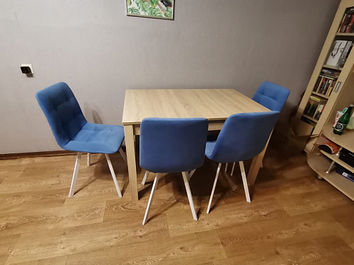 Стул на металлокаркасе Чилли бирюзовый / черный фото покупателя 1228