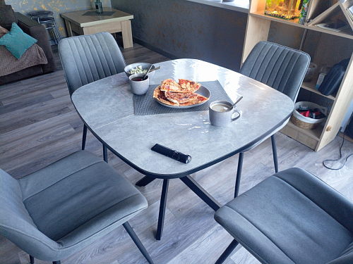 Комплект стульев Вейв 4 шт светло-серый / черный фото покупателя 346