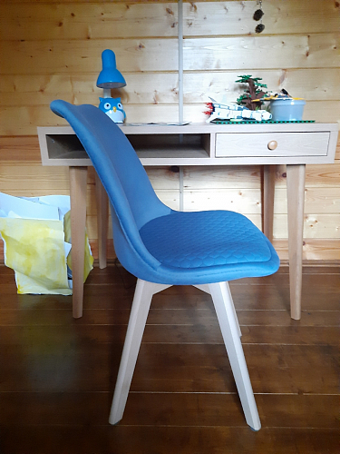 Стул Bonuss blue / wooden legs фото покупателя 74