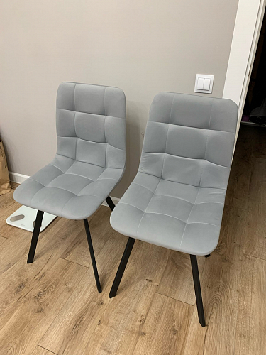 Стул на металлокаркасе Чилли синий / белый фото покупателя 1133