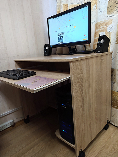 Компьютерный стол КСТ-15 бетон фото покупателя 13