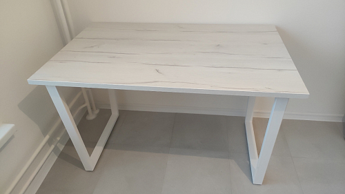 Стол Лота Лофт 140 25 мм черный матовый / бетон фото покупателя 981