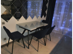 Стул на металлокаркасе Челси серый 02 / черный фото покупателя 150