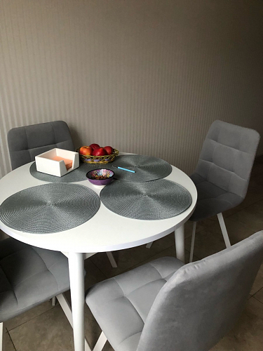 Стул на металлокаркасе Челси К бирюзовый / черный фото покупателя 122