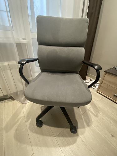 Компьютерное кресло Benefit флок бежевый 7 фото покупателя 31