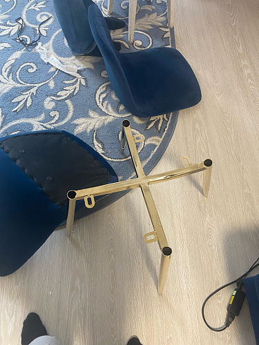 Стул на металлокаркасе Dabl wine red фото покупателя 60