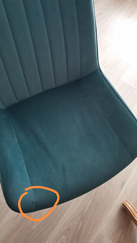 Стул на металлокаркасе Seda 1 latte / black / gold фото покупателя 30