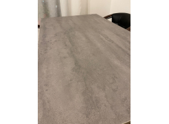 Стол Тринити Лофт 120 32 мм бетон / черный матовый фото покупателя 320