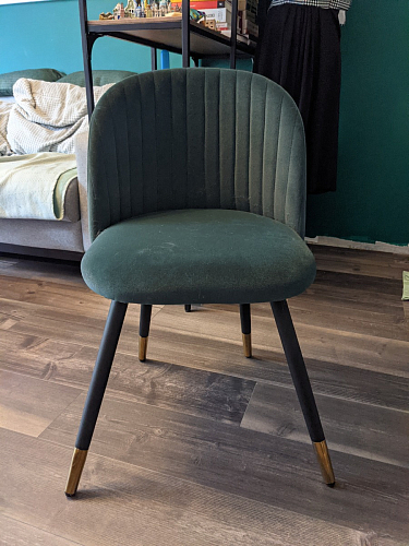 Стул на металлокаркасе Gabi green / black / silver фото покупателя 223