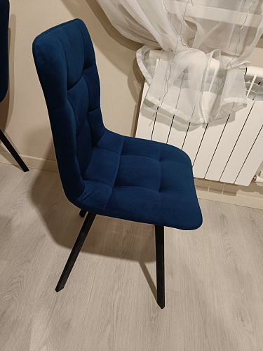 Стул на металлокаркасе Чилли К черный / зеленый фото покупателя 662