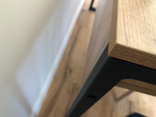 Письменный стол Леон Лофт черный матовый / дуб вотан фото покупателя 162