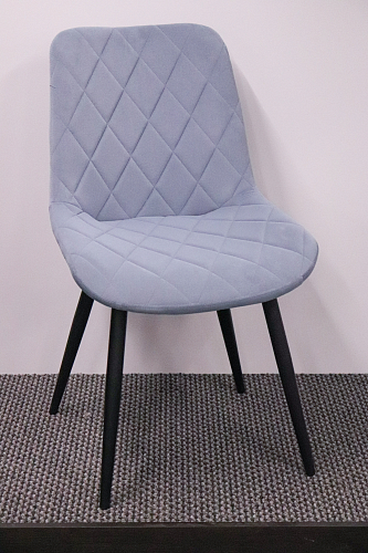 Стул на металлокаркасе Fox light blue / black из шоурума 1