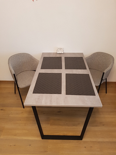 Стол Лота Лофт 120 32 мм бетон / черный матовый фото покупателя 105