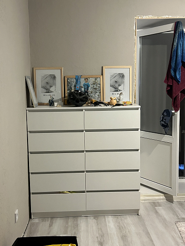 Комод Мадера 1384 ЛДСП дуб крафт золотой / лдсп белый фото покупателя 13