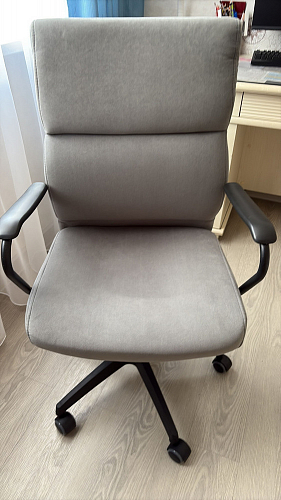 Компьютерное кресло Benefit/Бенефит флок бежевый 7 фото покупателя 47