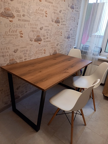 Стол раскладной Лота Лофт 120 25 мм юта / черный матовый фото покупателя 905