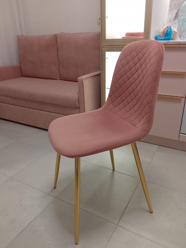 Стул на металлокаркасе Dabl 01 champagne / gold фото покупателя 108