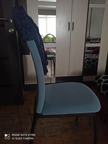 Стул на металлокаркасе Tod light blue / yellow / black фото покупателя 49