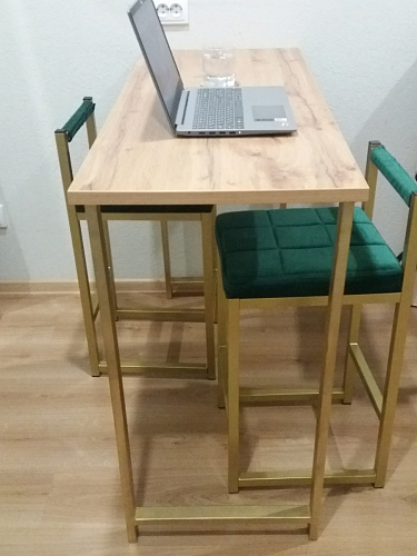 Барная стойка Дилан Лофт 120х50х90 бетон фото покупателя 52